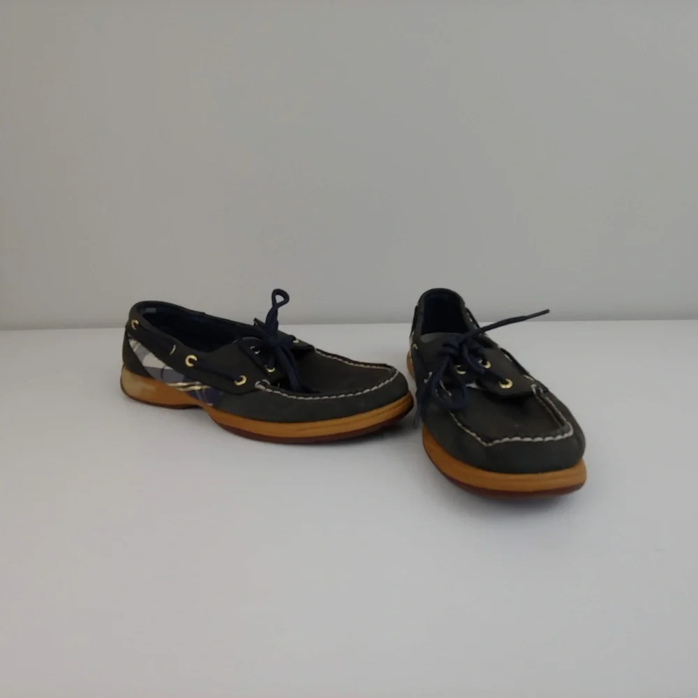 Mens 9 Sperry‎ Top-Sider boat shoes blue white
